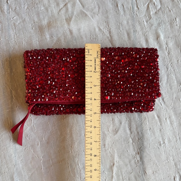 Banana Republic Ruby Red Jewel Clutch - Picture 8 of 10